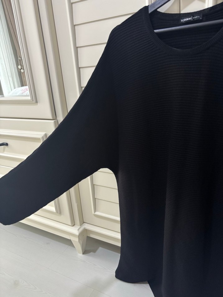 Kadın Siyah Midi Keten Tunik - Görsel 2