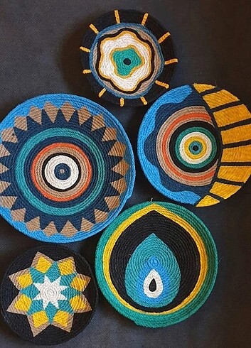 Hasır duvar tabağı 