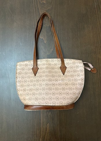 Vakko Monogram Vintage Kol Çantası