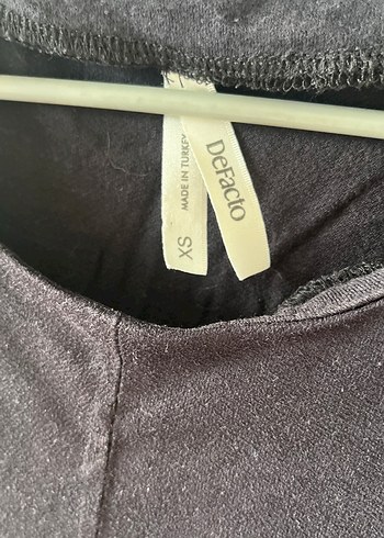 Gevşek Kesim Kısa Kollu Siyah Hamile Bluzu - Görsel 2