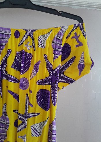 Sarı Renkli bohem elbise - Görsel 2