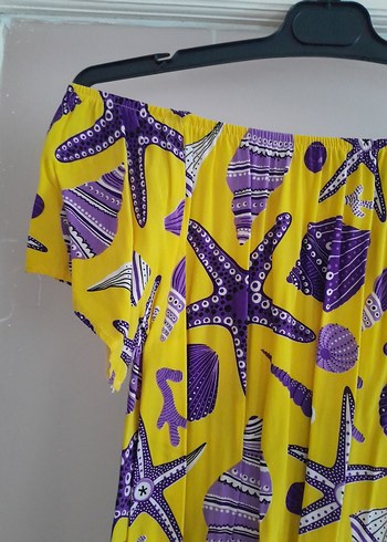 Sarı Renkli bohem elbise - Görsel 3