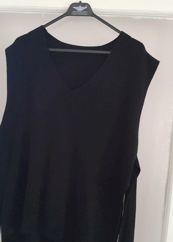 LC Waikiki Siyah V Yaka Kadın Süveter