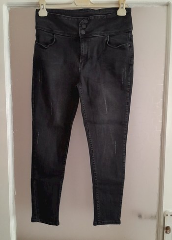 Siyah Regular Fit Kadın Denim Pantolon