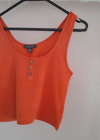Primark Düğmeli Turuncu Kadın Atlet
