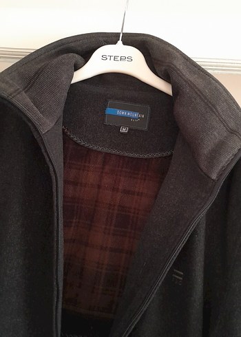 Siyah Fermuarlı Yüksek Yakalı Erkek kaşe mont - Görsel 10