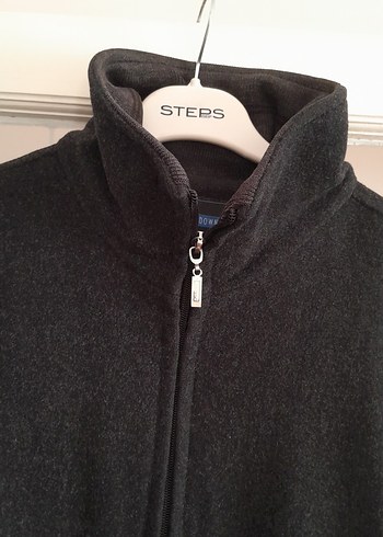 Siyah Fermuarlı Yüksek Yakalı Erkek kaşe mont - Görsel 9