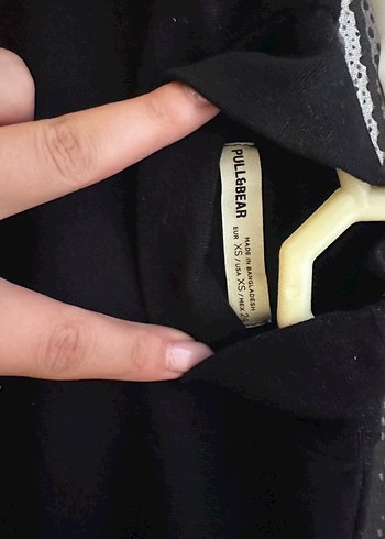 Pull and Bear Siyah Uzun Kollu Minimal Elbise