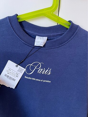 6 Yaş Beden lacivert Renk Zara sweatshirt