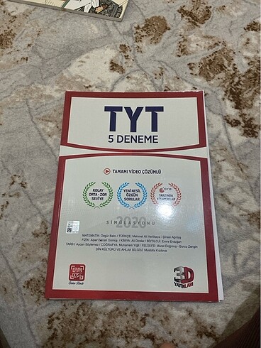 3d Yayınları TYT Denemeleri