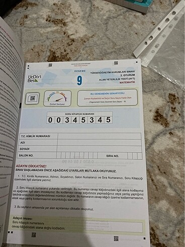 Beden Renk Ayt matematik deneme