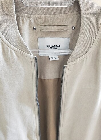 Pull and bear suni süet bomber erkek ceket 