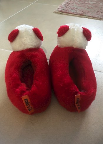 Çocuk Kırmızı Panda detaylı sıcak panduf - Görsel 2