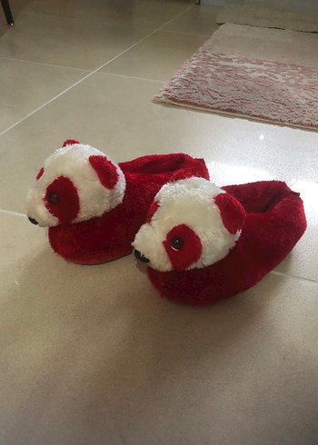 Çocuk Kırmızı Panda detaylı sıcak panduf - Görsel 3