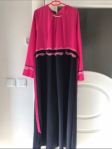 Diğer Pembe lacivert elbise