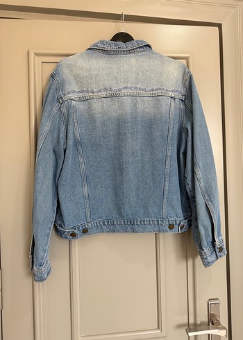 Düğmeli Kadın Mavi Denim Ceket - Görsel 2