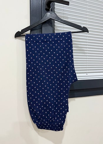 Lacivert Baskılı Kısa Kollu Gömlek pijama takımı - Görsel 2