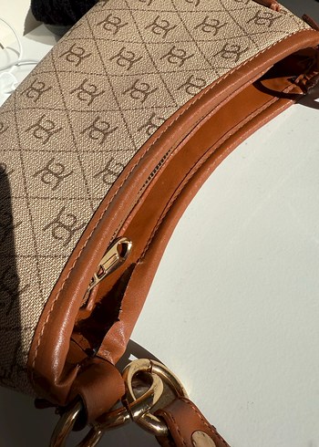 Kahverengi Deri Minimalist Kadın Çanta - Görsel 3