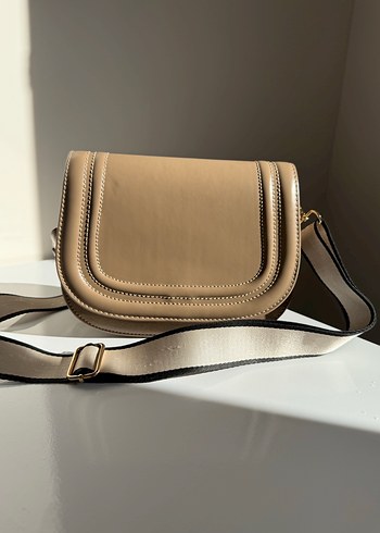 Bej Deri Kadın Çanta - Görsel 2