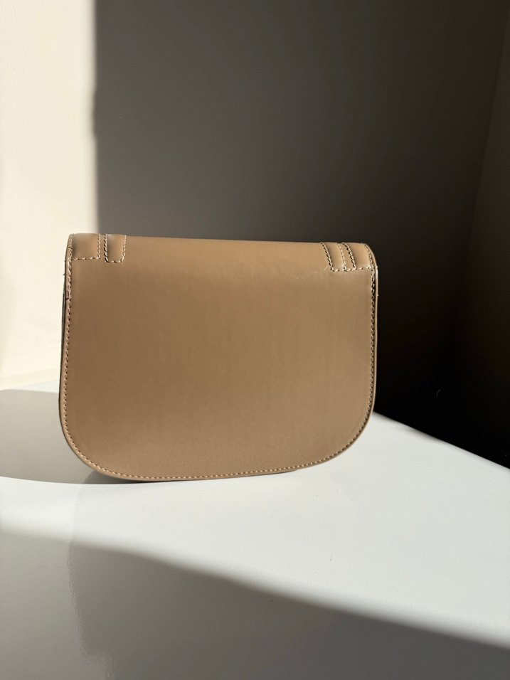 Bej Deri Kadın Çanta - Görsel 3