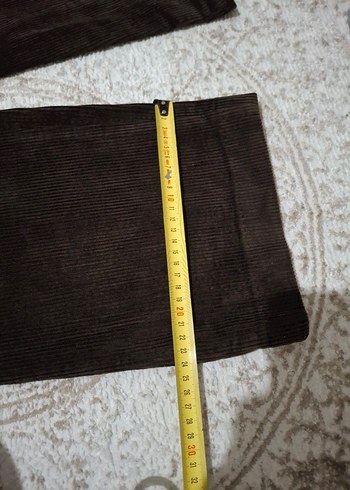46 Beden kahverengi Renk Kahverengi kadife Erkek Pantolon