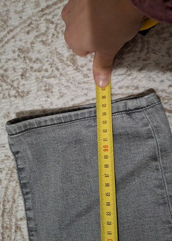 44 Beden gri Renk Gri Regular Fit Erkek Denim Jean