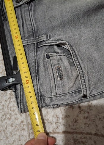 44 Beden Gri Regular Fit Erkek Denim Jean