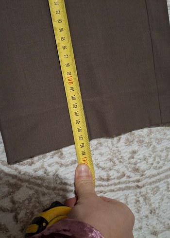 46 Beden erkek kumaş pantolon 48 beden büyük beden Bej Düğmeli