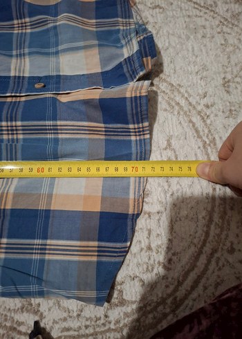 s/m Beden çeşitli Renk Düğmeli Erkek Uzun Kollu Kareli Gömlek