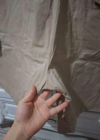 Bej Keten Kemerli Rahat Erkek Şort - Görsel 5