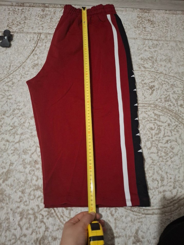 Kırmızı Baskılı Erkek Şort - Görsel 3