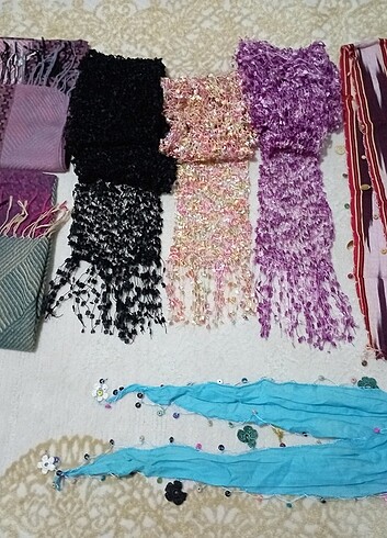 13 parça Şal atkı fular - Görsel 18