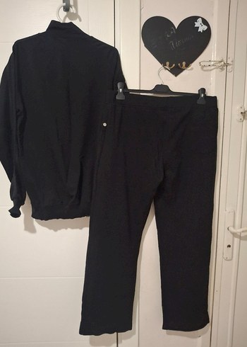 orijinal m beden adidas  Siyah Fermuarlı Eşofman Takımı - Görsel 4