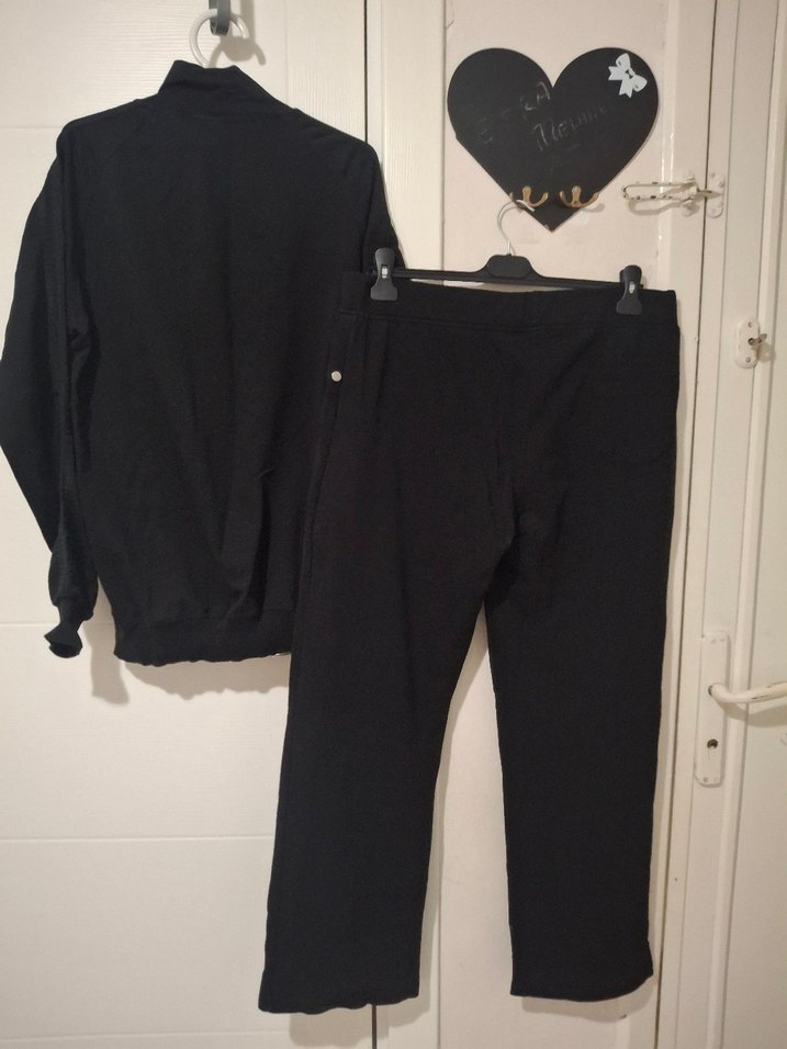 orijinal m beden adidas  Siyah Fermuarlı Eşofman Takımı - Görsel 4