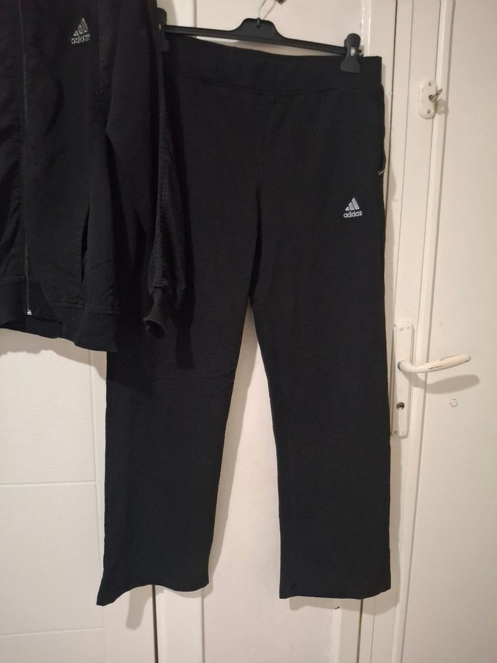 orijinal m beden adidas  Siyah Fermuarlı Eşofman Takımı - Görsel 3