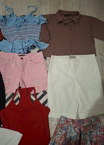 18 parça 9 10 11 12 13 14 15 yaş kız çocuğu kıyafetleri - Görsel 7