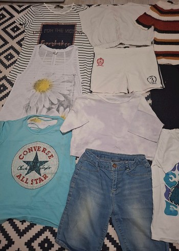 18 parça 9 10 11 12 13 14 15 yaş kız çocuğu kıyafetleri - Görsel 9