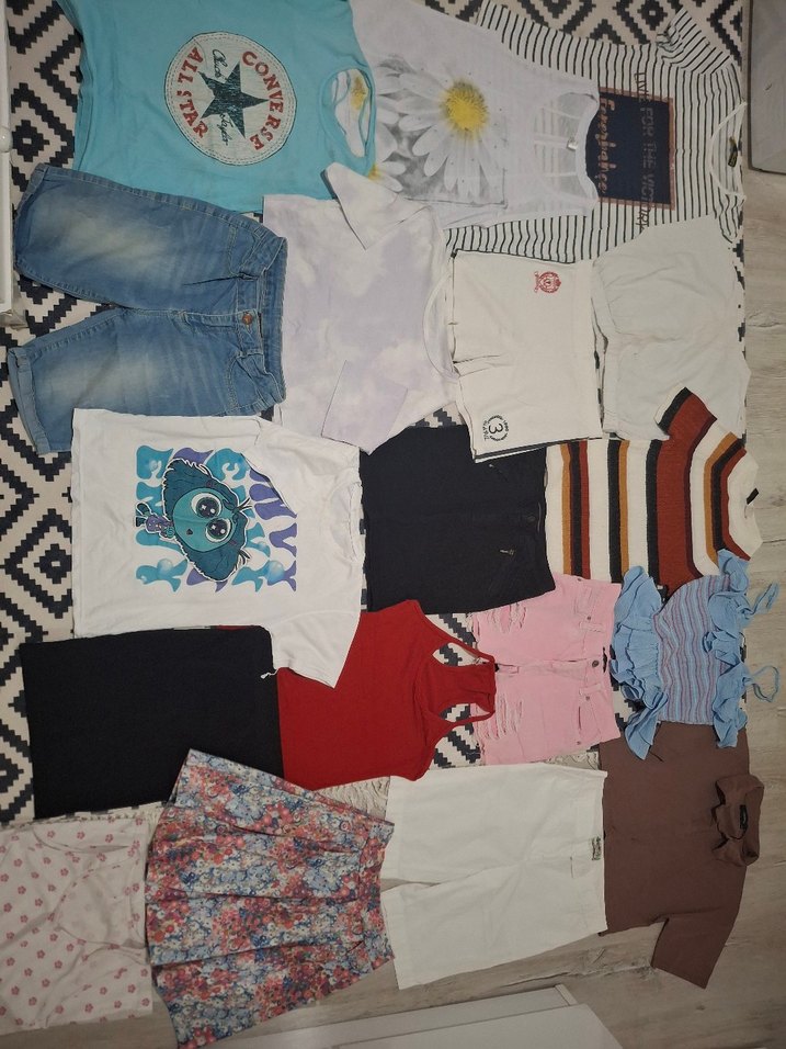 18 parça 9 10 11 12 13 14 15 yaş kız çocuğu kıyafetleri - Görsel 2