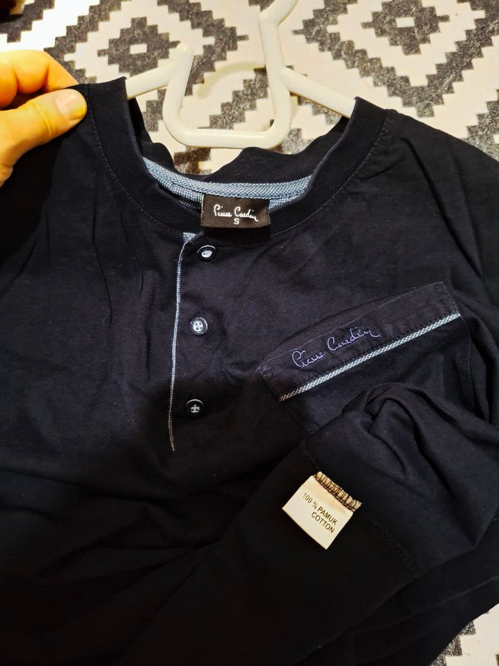 Pierre Cardin S beden pijama üstü Erkek Lacivert - Görsel 3