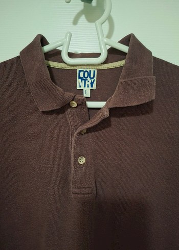 erkek L beden Uzun Kollu sweatshirt Polo Tişört - Görsel 4