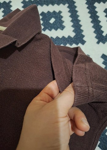 erkek L beden Uzun Kollu sweatshirt Polo Tişört - Görsel 8