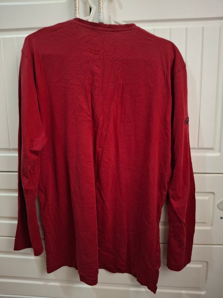 Erkek Bordo Uzun Kollu Düğmeli Sweatshirt - Görsel 2