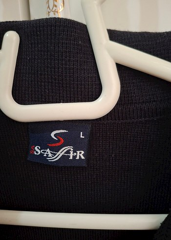 Gri Çizgili Polo Yaka Erkek Kazak - Görsel 2