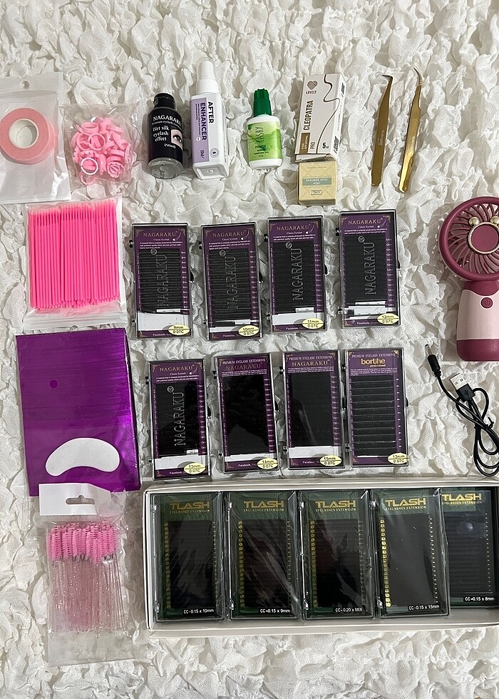 ipek kirpik başlangıç set-takım - Görsel 5