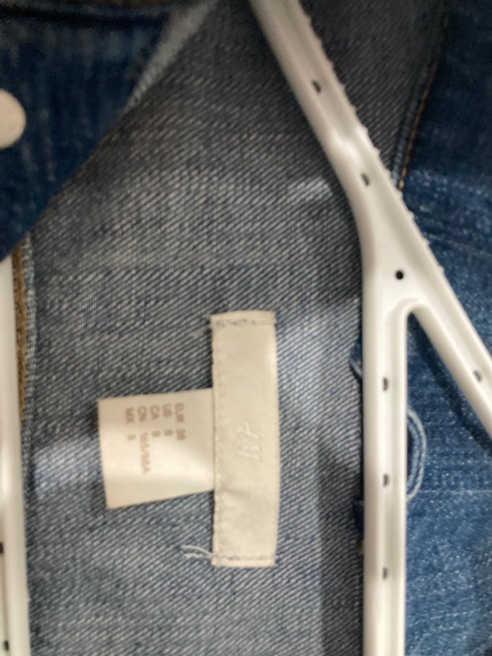 Düğmeli Mavi Kadın Kot Ceket - Görsel 3