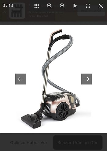 Karaca vantuz Toz Torbasız Elektrikli Süpürge - Görsel 4