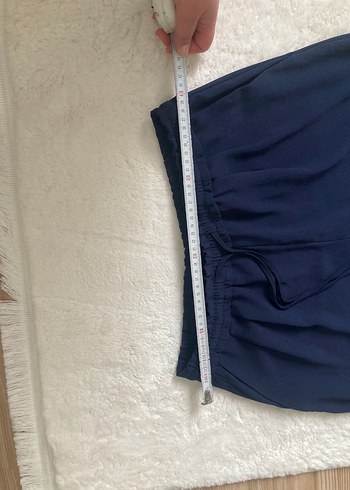 Lacivert Kadın Rahat Kesim Kumaş Pantolon - Görsel 5