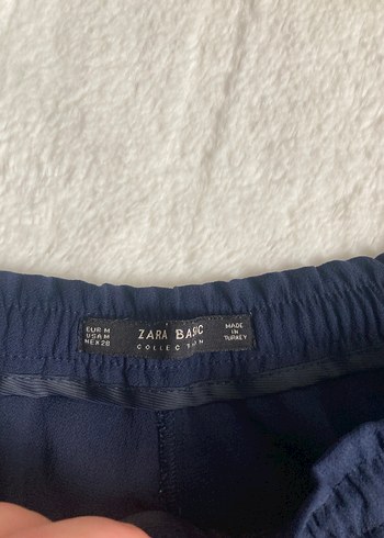 Lacivert Kadın Rahat Kesim Kumaş Pantolon - Görsel 4