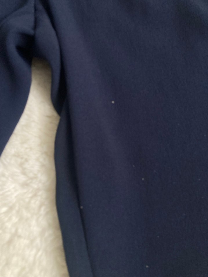 Lacivert Kadın Rahat Kesim Kumaş Pantolon - Görsel 3