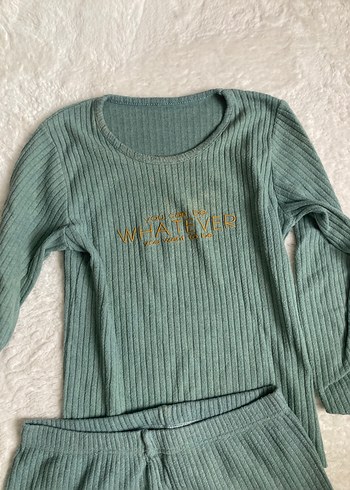 Yeşil Loose Fit Pijama Takımı - Görsel 2